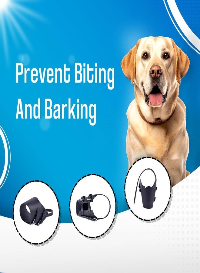 ADIL'S Adil’S Dog Muzzle, Basket Muzzle for Small Medium Large Aggressive Reactive Dogs, for Biting, Chewing and Scavenging, Perfect for Grooming and Training, Size: XS to XL, Black (XS) - Image 5